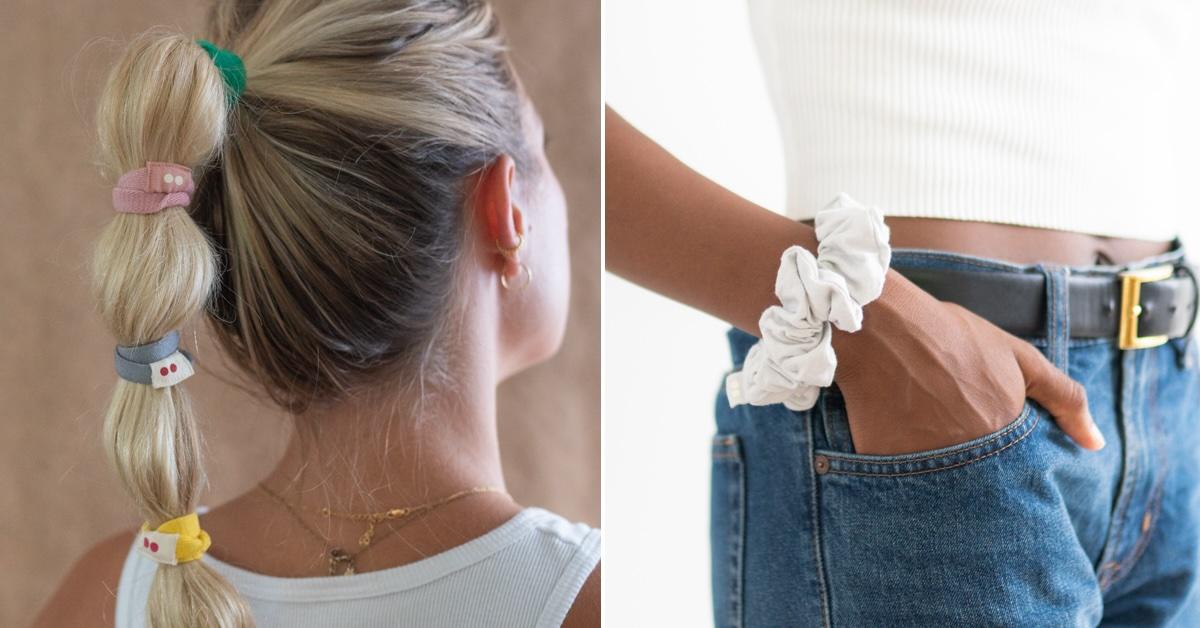 Sustainable, Zero-Waste Scrunchies and Ponytail Holders